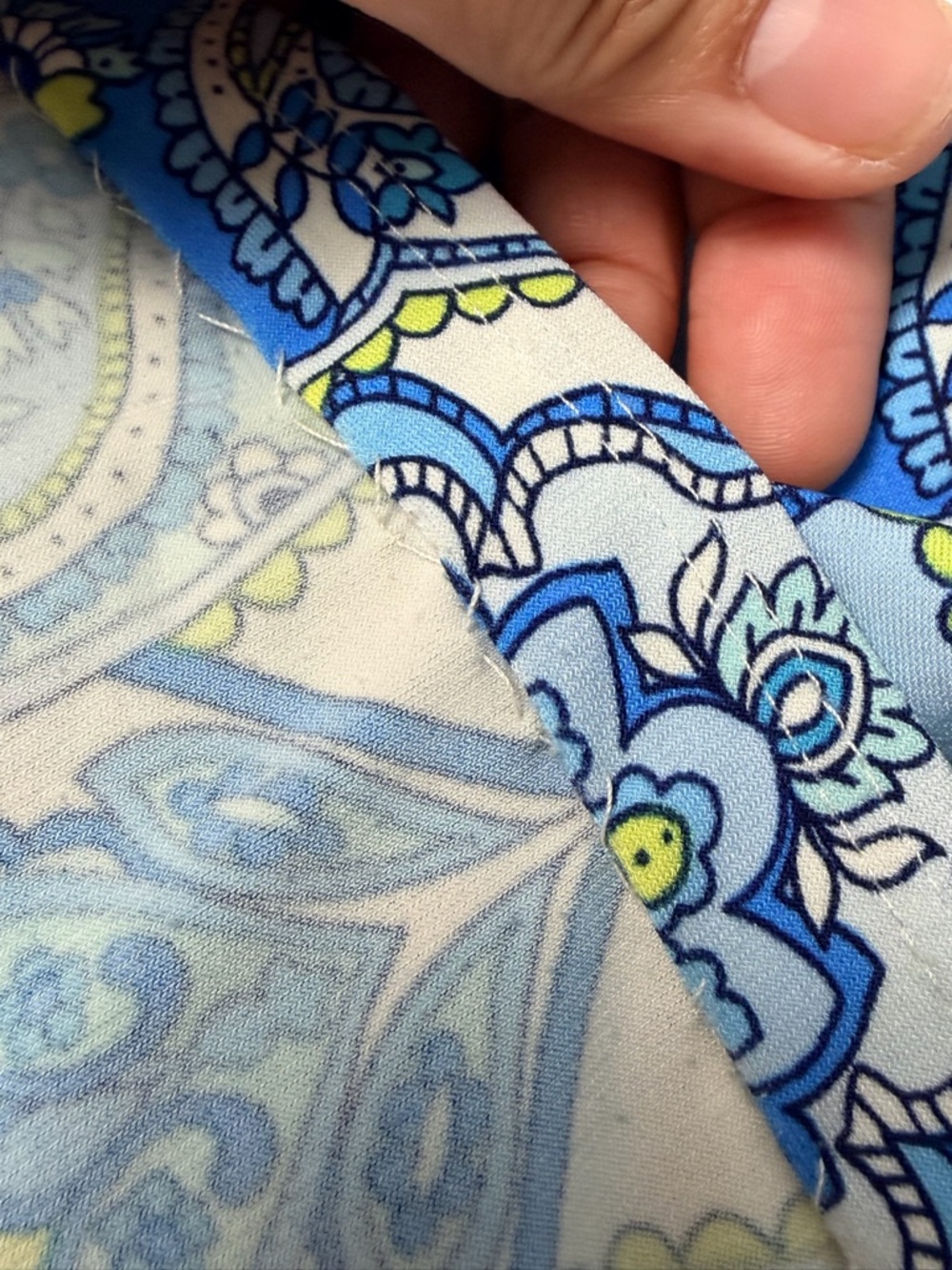 London Times Blue Paisley floral Maxi Dress Size 10 Boho sleeveless - Picture 10 of 12